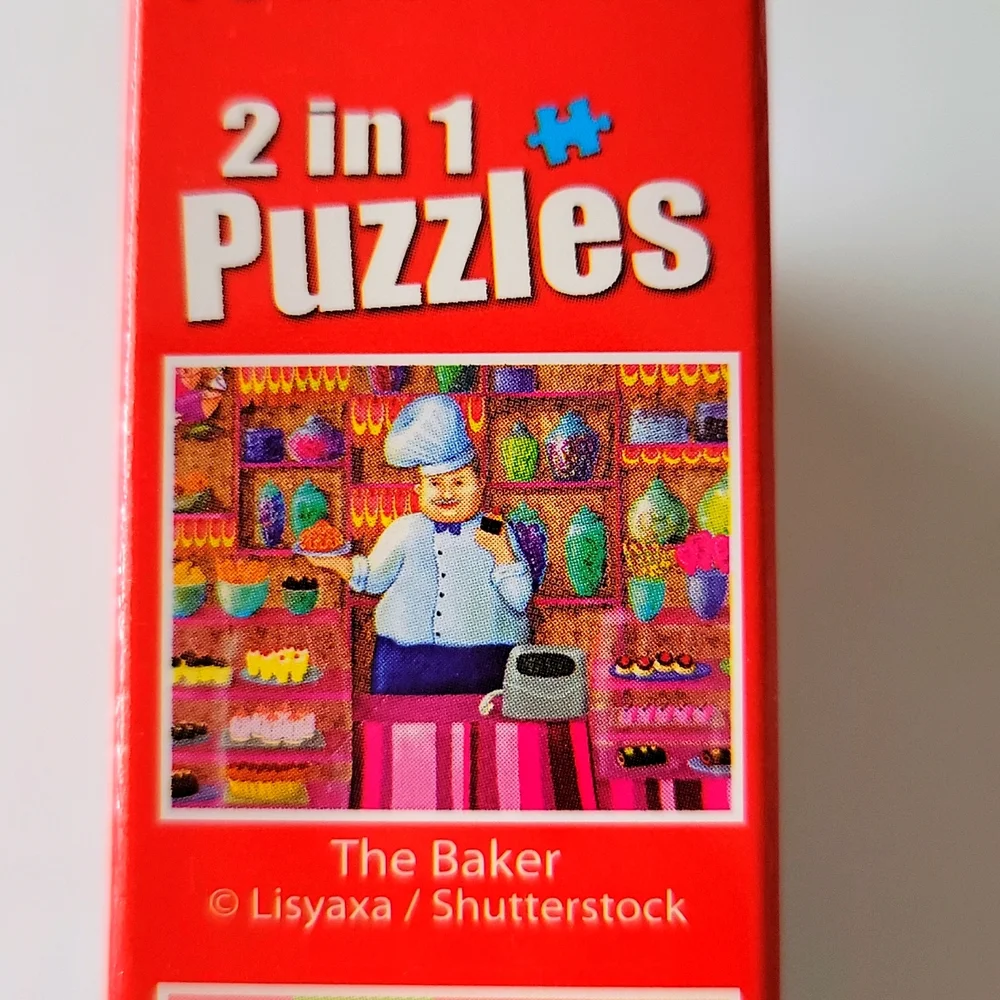 Cra Z Art 2in1 Puzzle 480 Total Pcs The Baker I Love Donuts Ages 9+ New - Picture 3 of 8